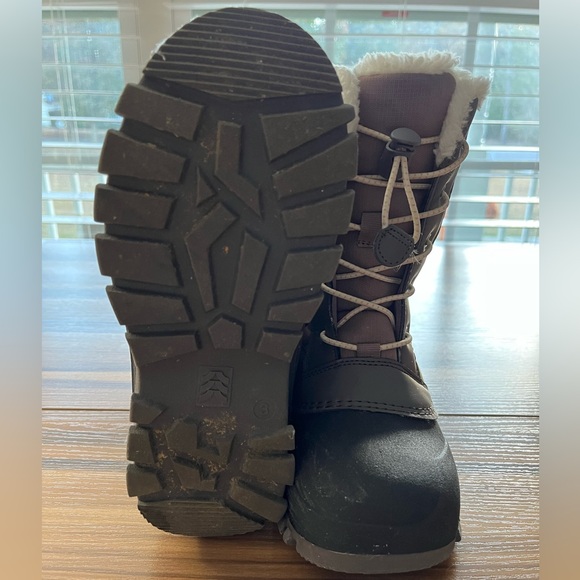 Target All In Motion Kids' Skylar Lace-Up Winter Boots Blush Girls Size 3 - Picture 11 of 13